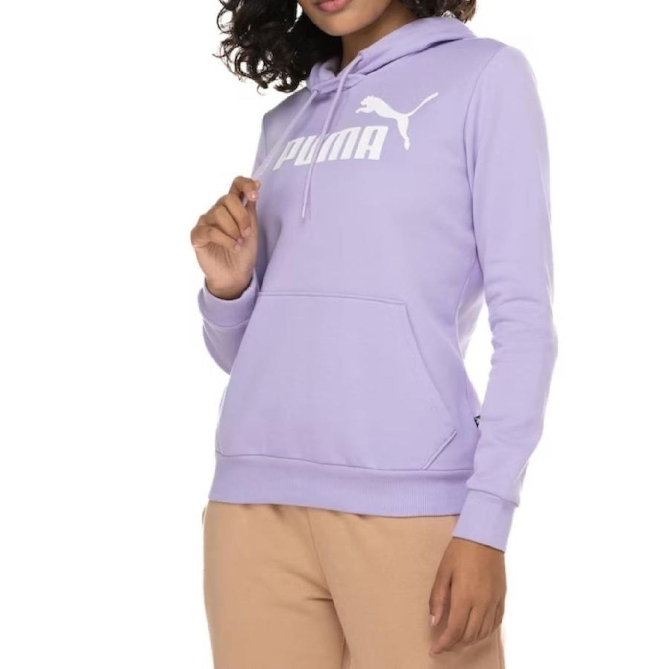 Blusão de Moletom com Capuz Puma Ess+ Metallic Logo Hoodie T - Feminino - Foto 3