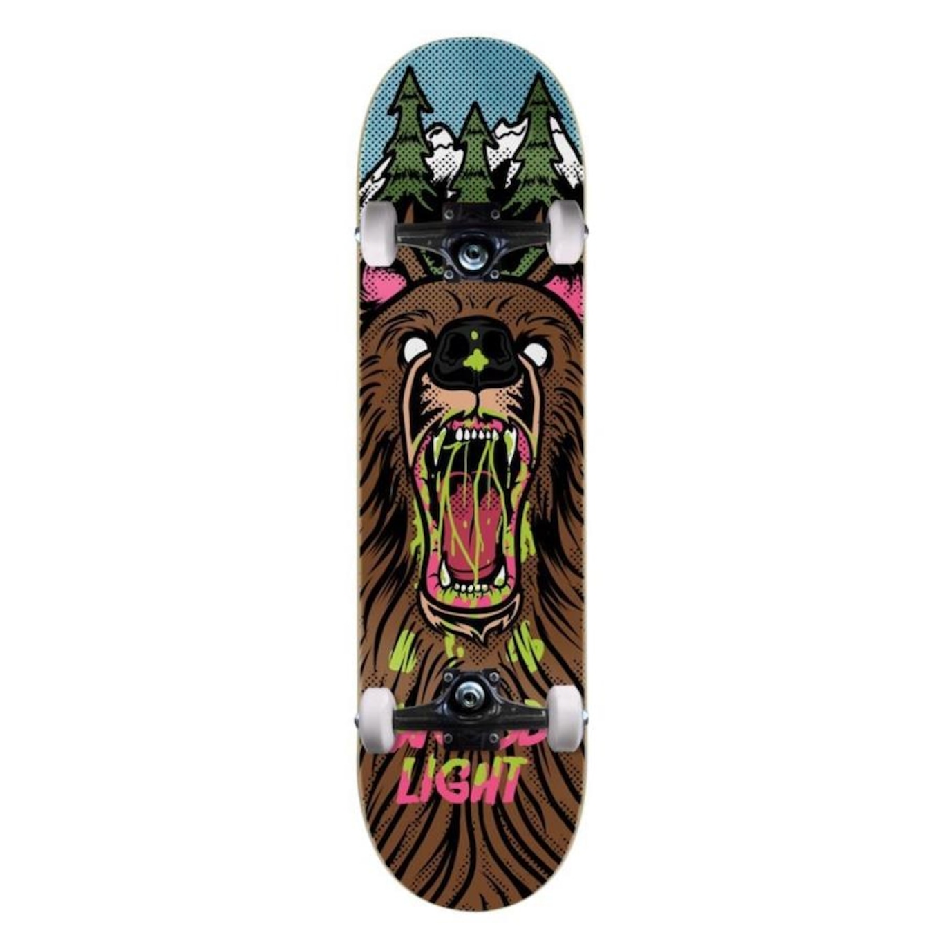 Skate Iniciante Wood Light Urso - Foto 1