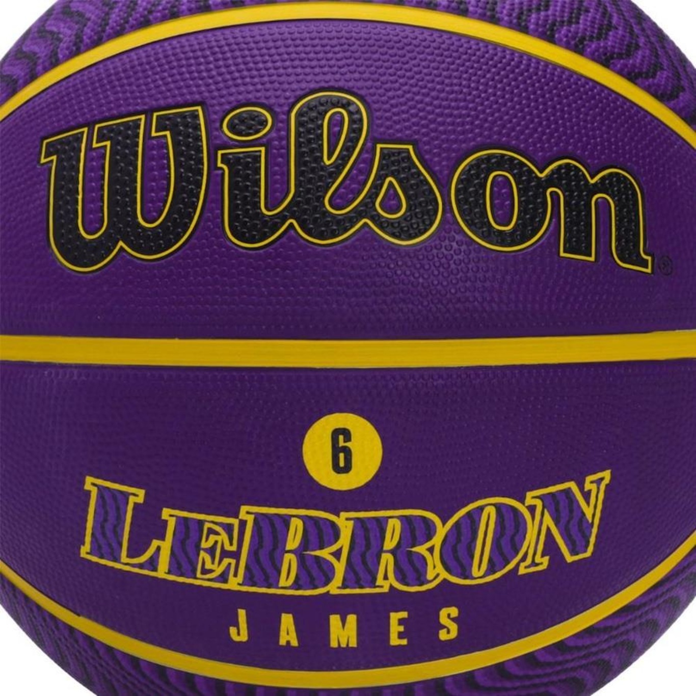 Bola de Basquete Los Angeles Lakers Lebron James 6 Wilson NBA em
