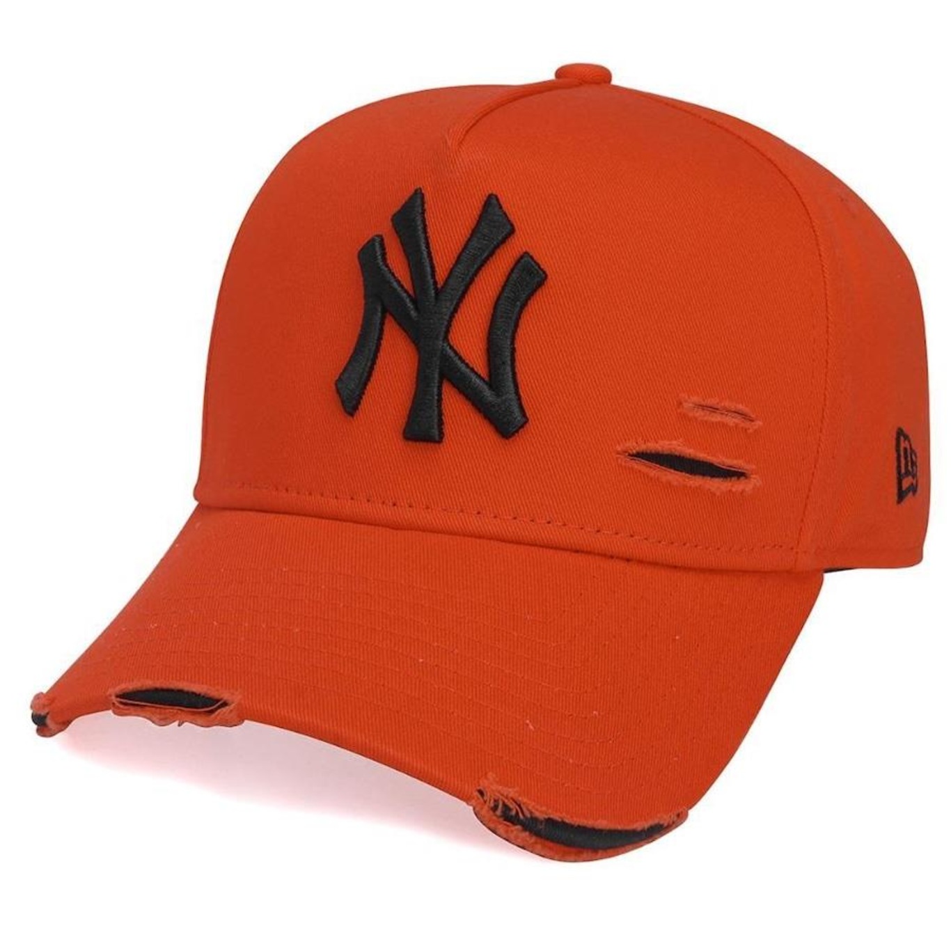 Boné Aba Curva New Era 9Forty Destroyed New York Yankees - Strapback - Adulto - Foto 1