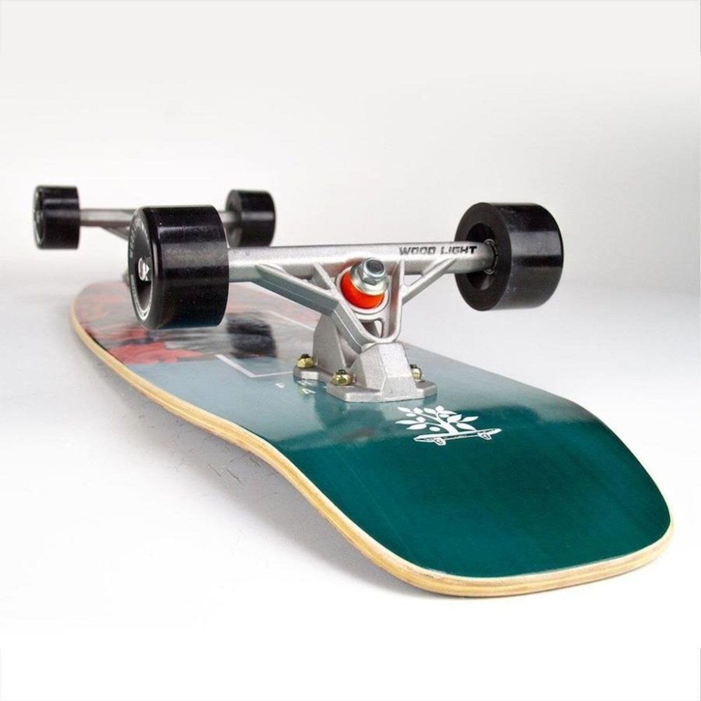 Skate Cruiser Wood Light New Surf Surfer Greek - Foto 2