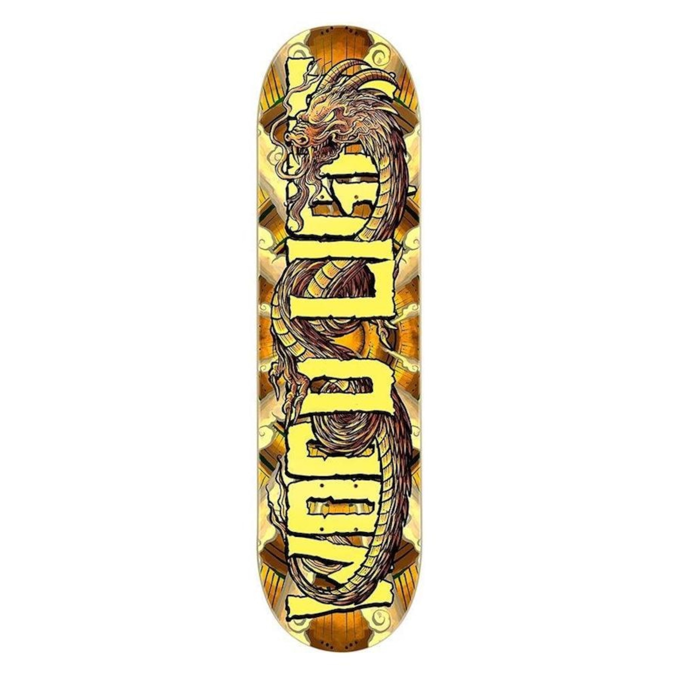 Shape de Skate Wood Light Marfim Chinese Dragon Brown - Foto 1