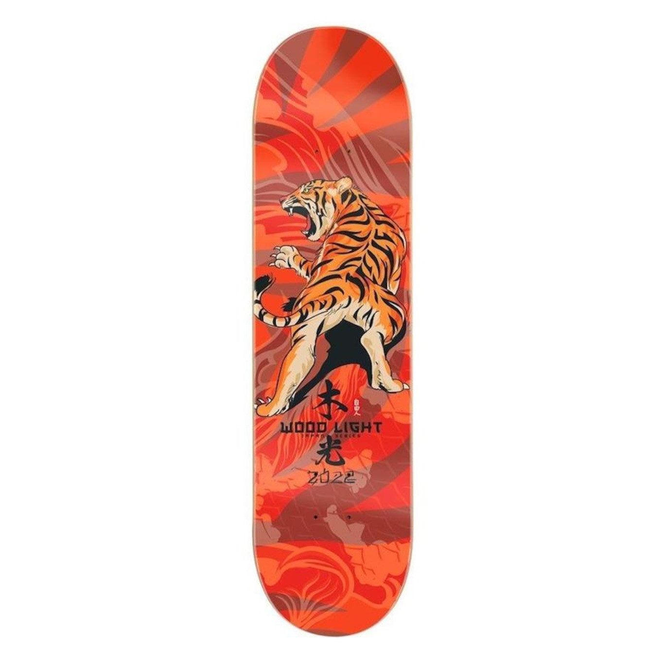 Shape de Skate Wood Light Marfim Japan Tigre - Foto 1