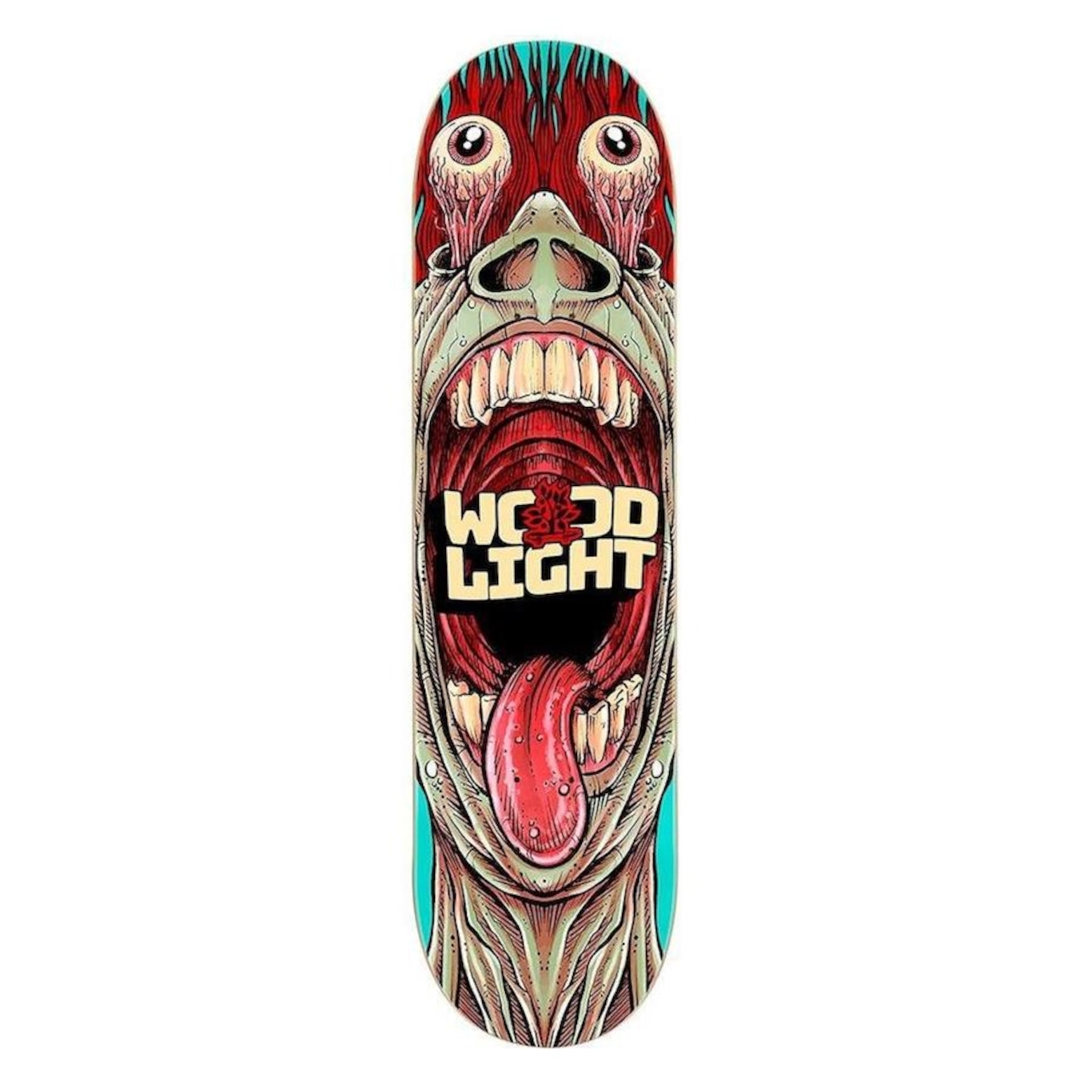 Shape de Skate Wood Light Marfim O Grito Azul - Foto 1