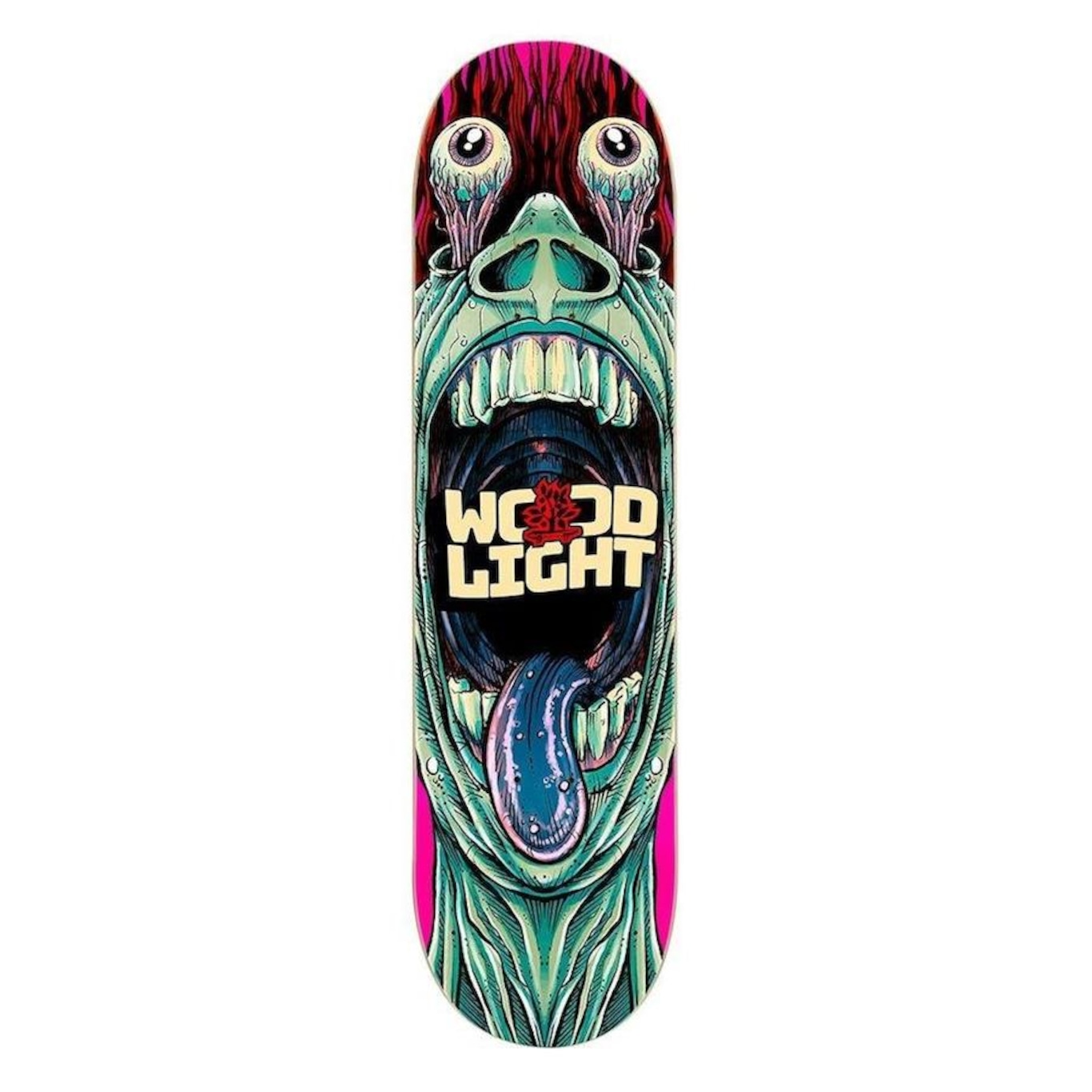 Shape de Skate Wood Light Marfim O Grito Rosa - Foto 1