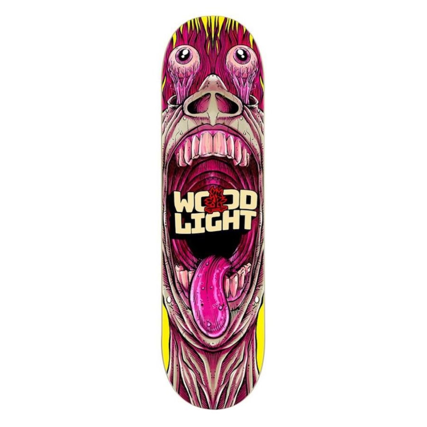 Shape de Skate Wood Light Marfim O Grito Amarelo - Foto 1