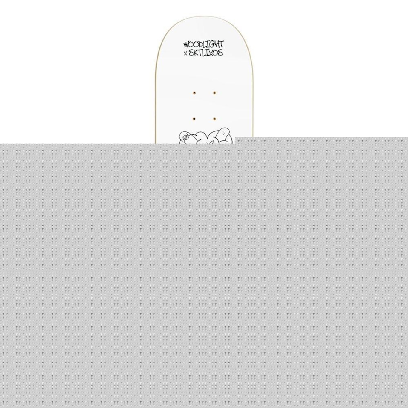 Shape de Skate Wood Light Marfim Skate Lixos Tree - Foto 1