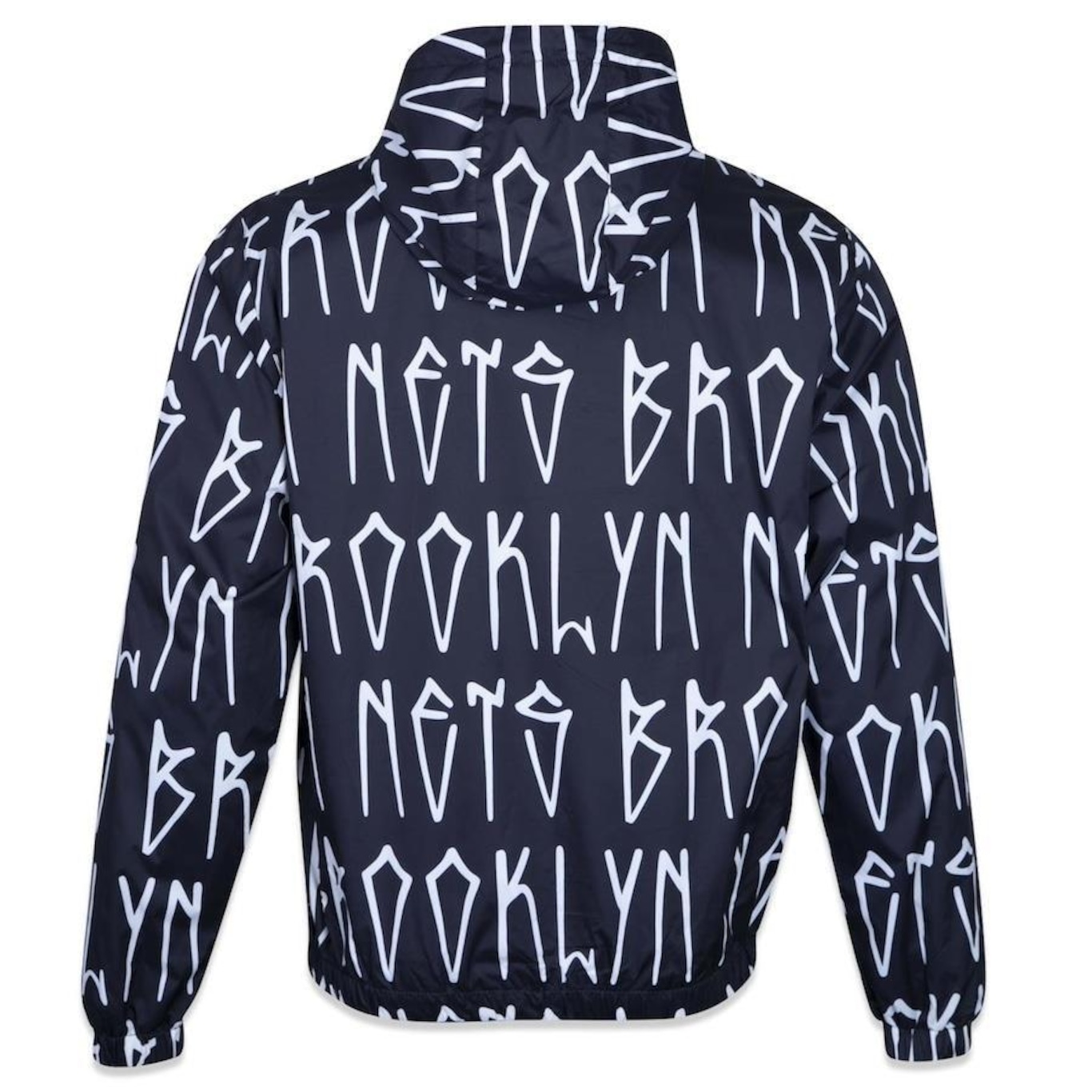 Jaqueta Corta Vento com Capuz New Era Windbreaker NBA Brooklyn Nets - Feminina - Foto 3