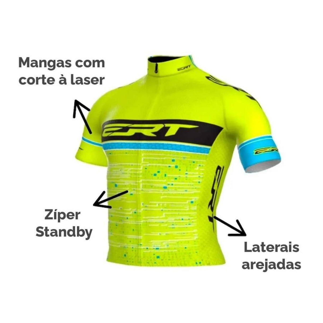 Camisa de Ciclismo ERT Elite Cycling Team slim fit - Unissex - Foto 2