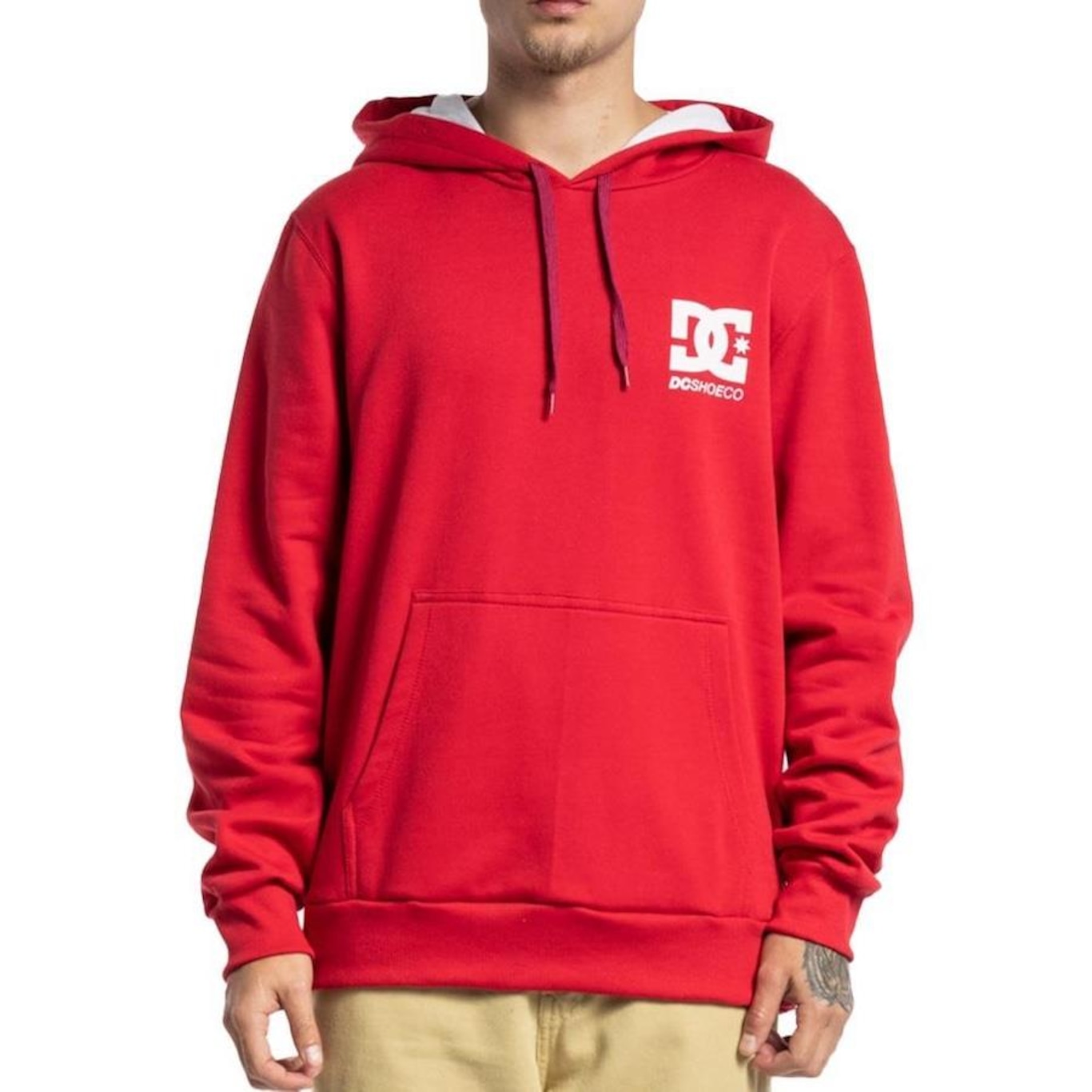 Blusão de Moletom com Capuz DC Shoes Canguru Horizontal Cut WT23 - Masculino - Foto 1