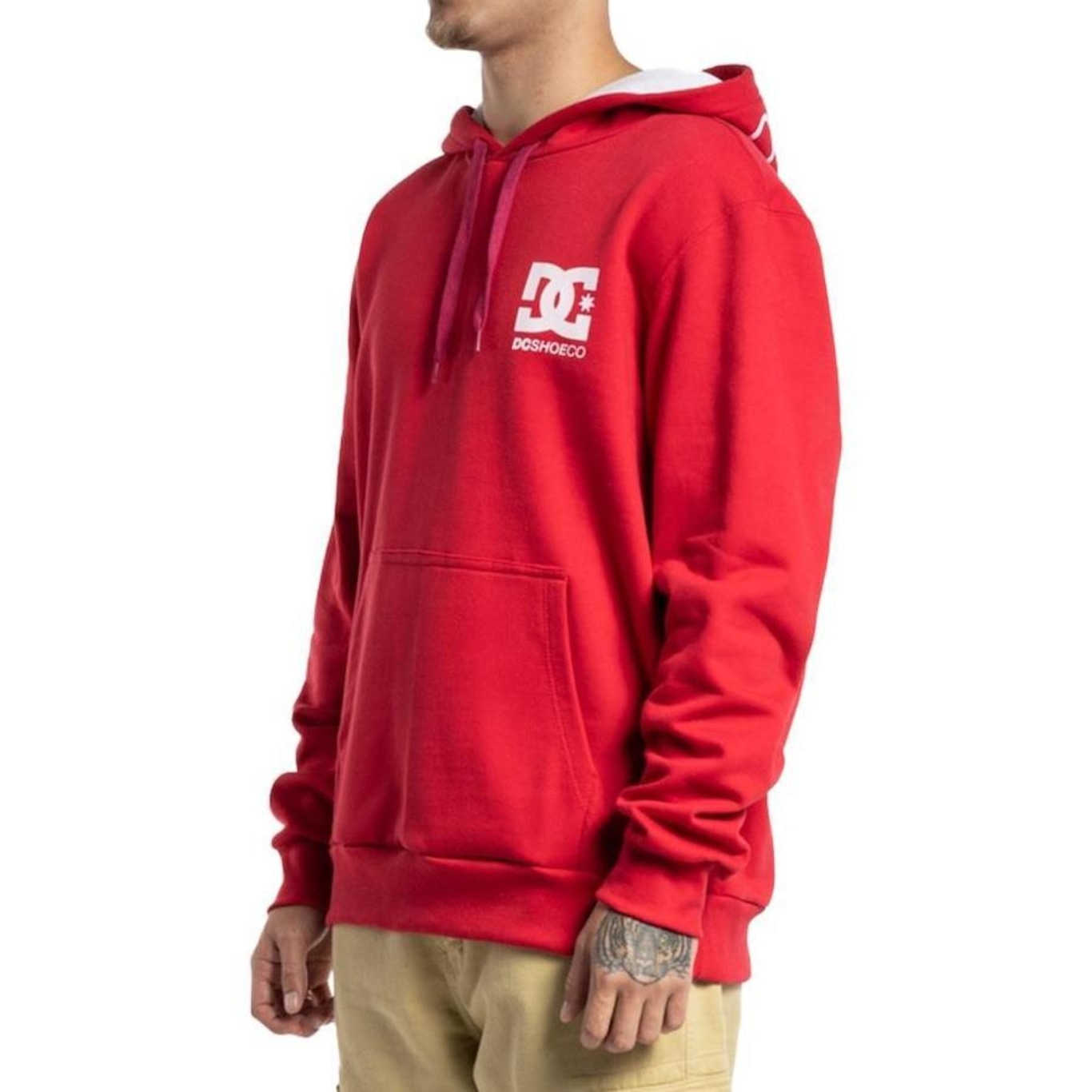 Blusão de Moletom com Capuz DC Shoes Canguru Horizontal Cut WT23 - Masculino - Foto 3