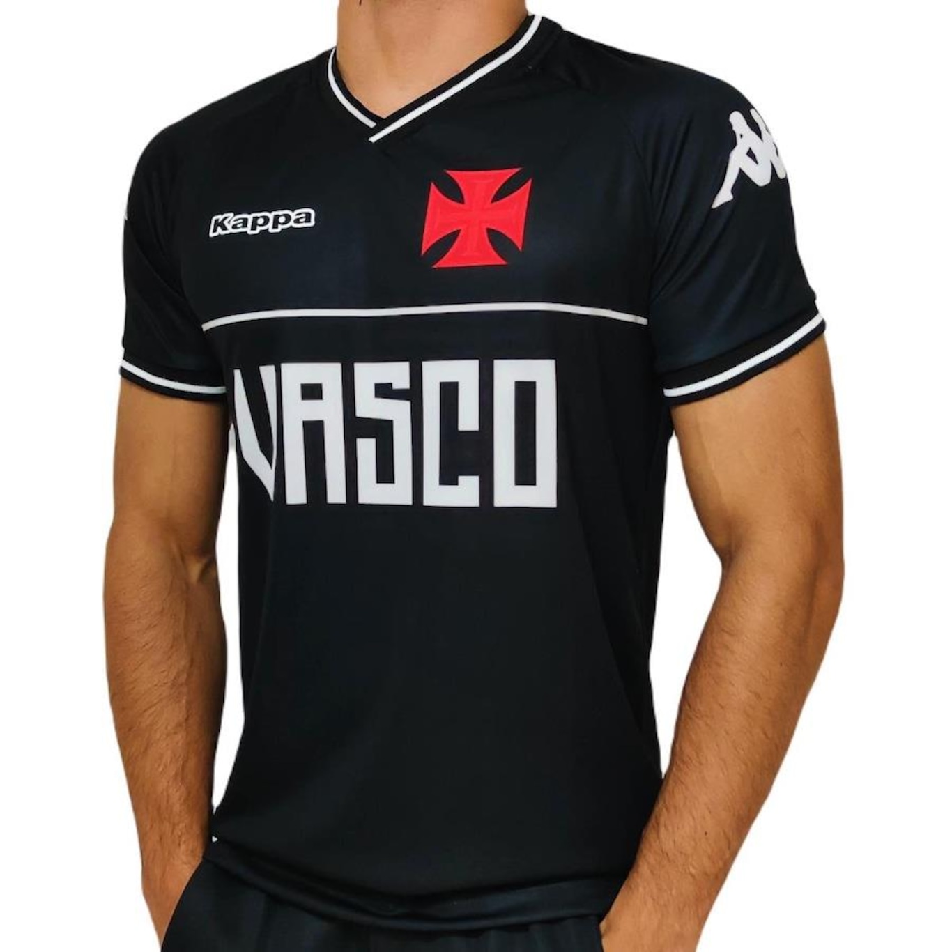 Camiseta Vasco de Gama Kappa Supporter Dark - Masculino - Foto 1