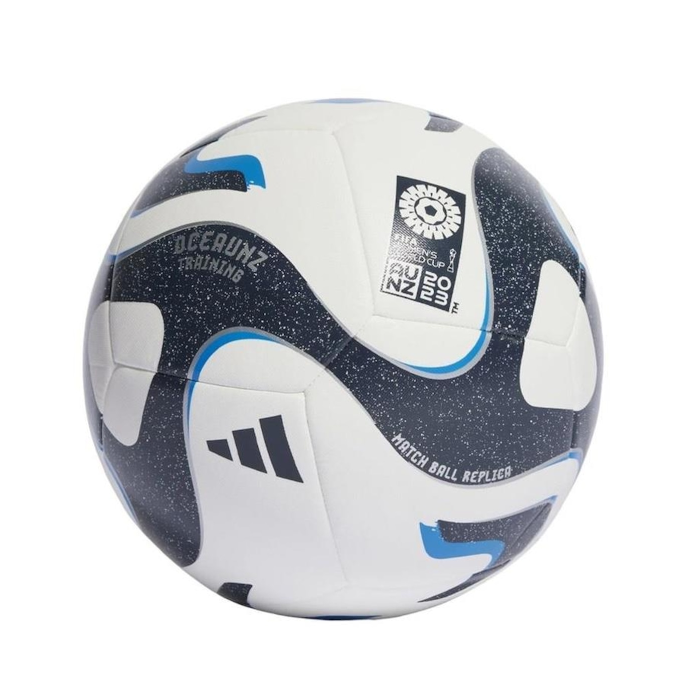 Bola de Futebol Society Copa Do Mundo Feminina Adidas Oceaunz - Branco+Azul