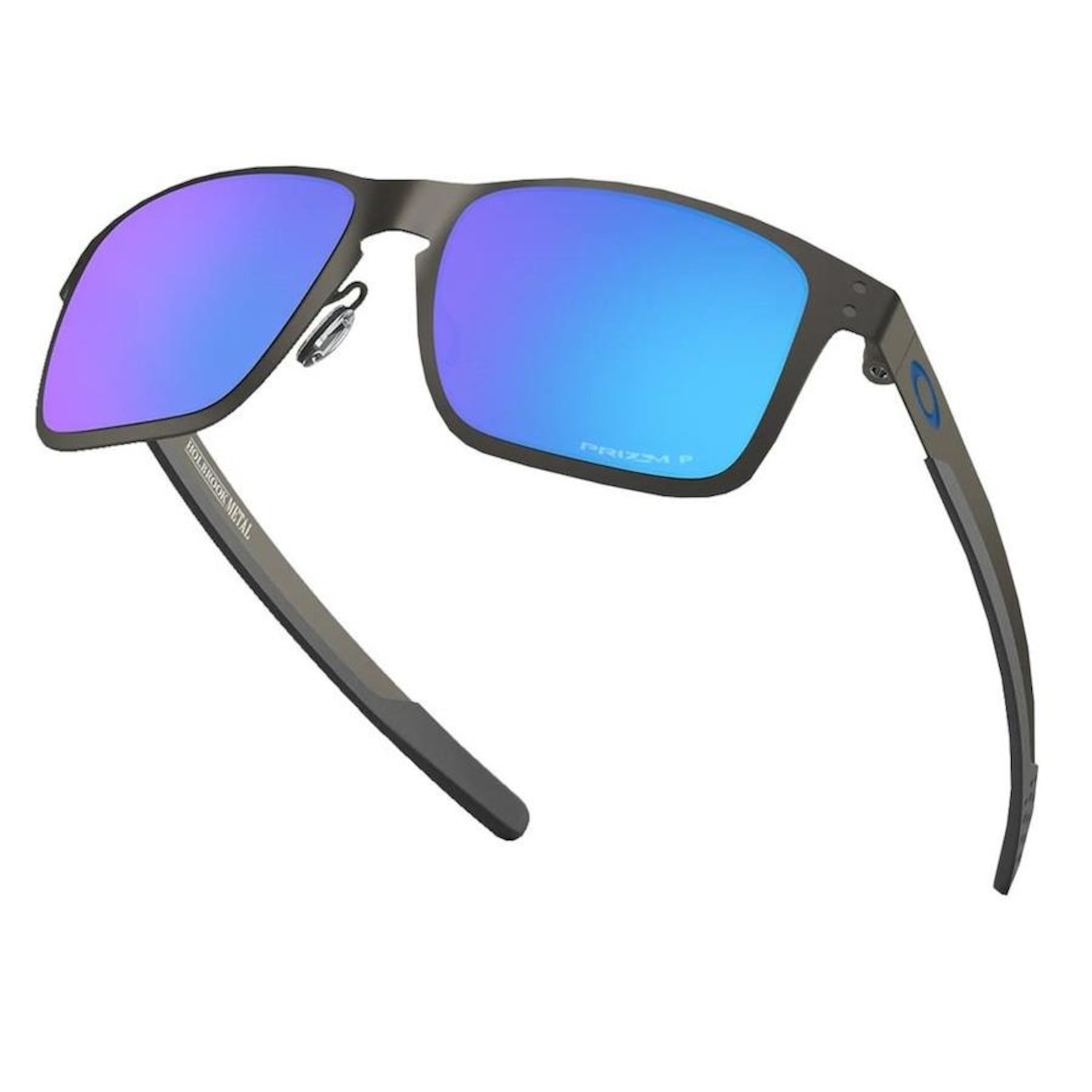 Óculos de Sol Uniisex Oakley Holbrook Metal/Prizm Polarizado - Foto 5