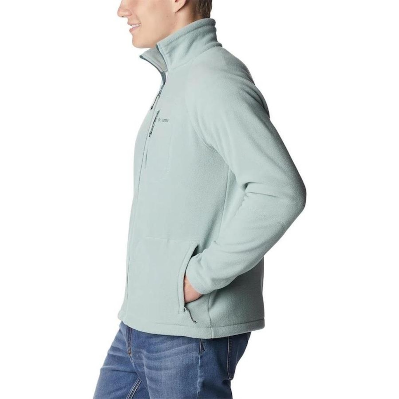 Jaqueta Columbia Fast Trek II Full Zip Fleece Niagara - Masculina - Foto 3