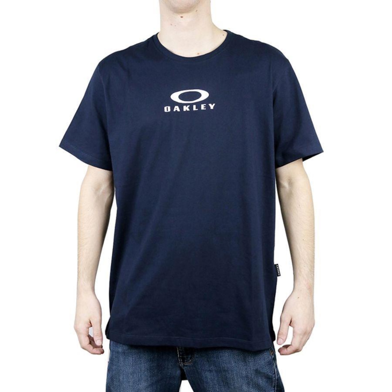 Camiseta Oakley Bark New Blackout - Masculina - Foto 1