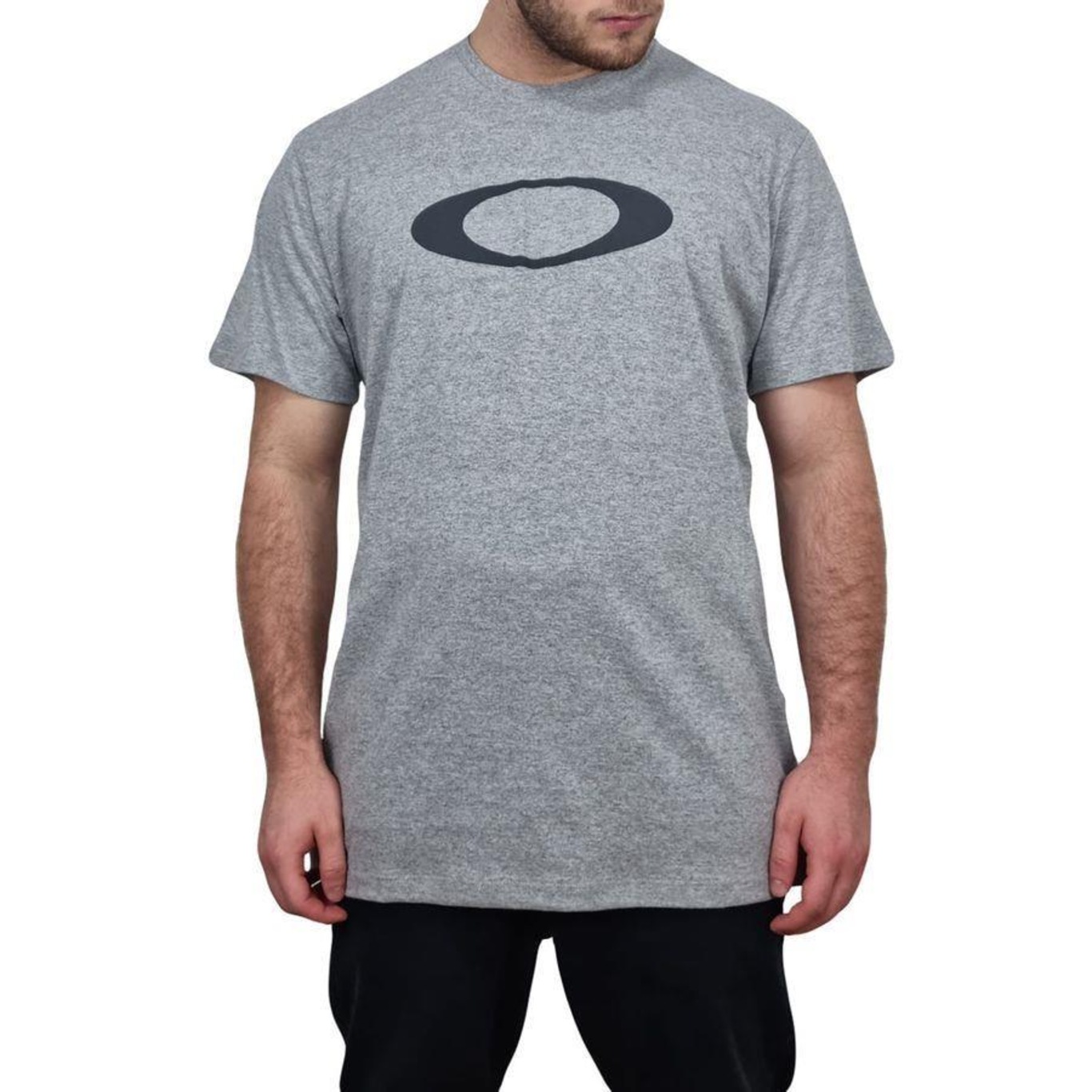 Camiseta Oakley O-Ellipse Masculina - Cinza