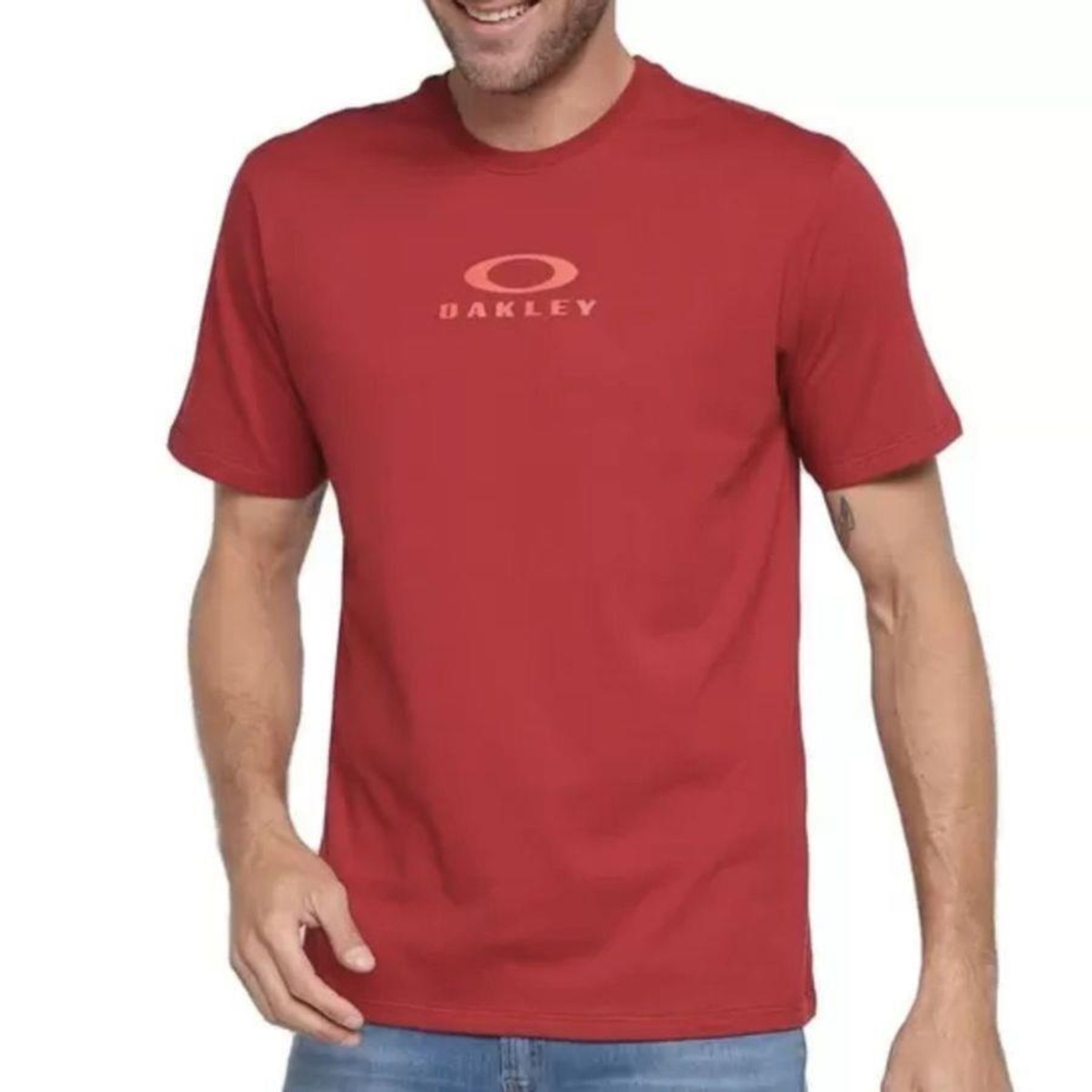 Camiseta Oakley Bark New Rhone - Masculina - Foto 1