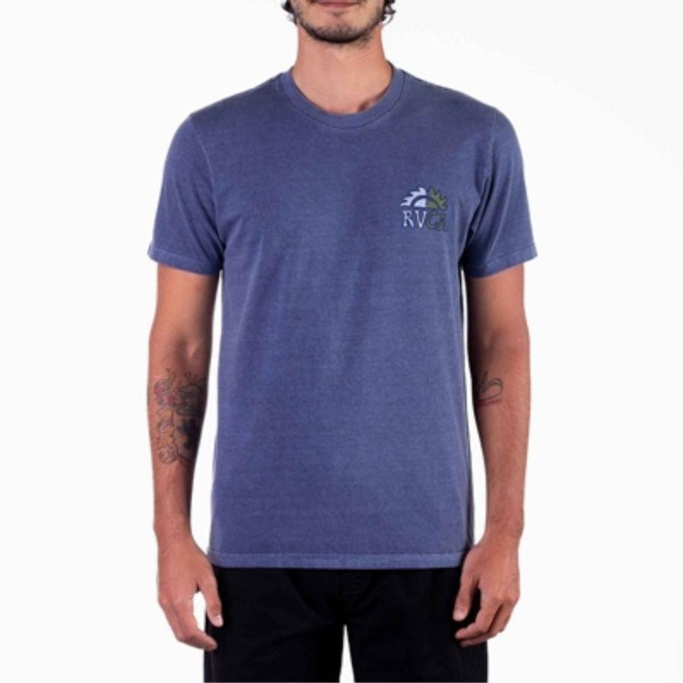 Camiseta RVCA Celeste - Masculina - Foto 1