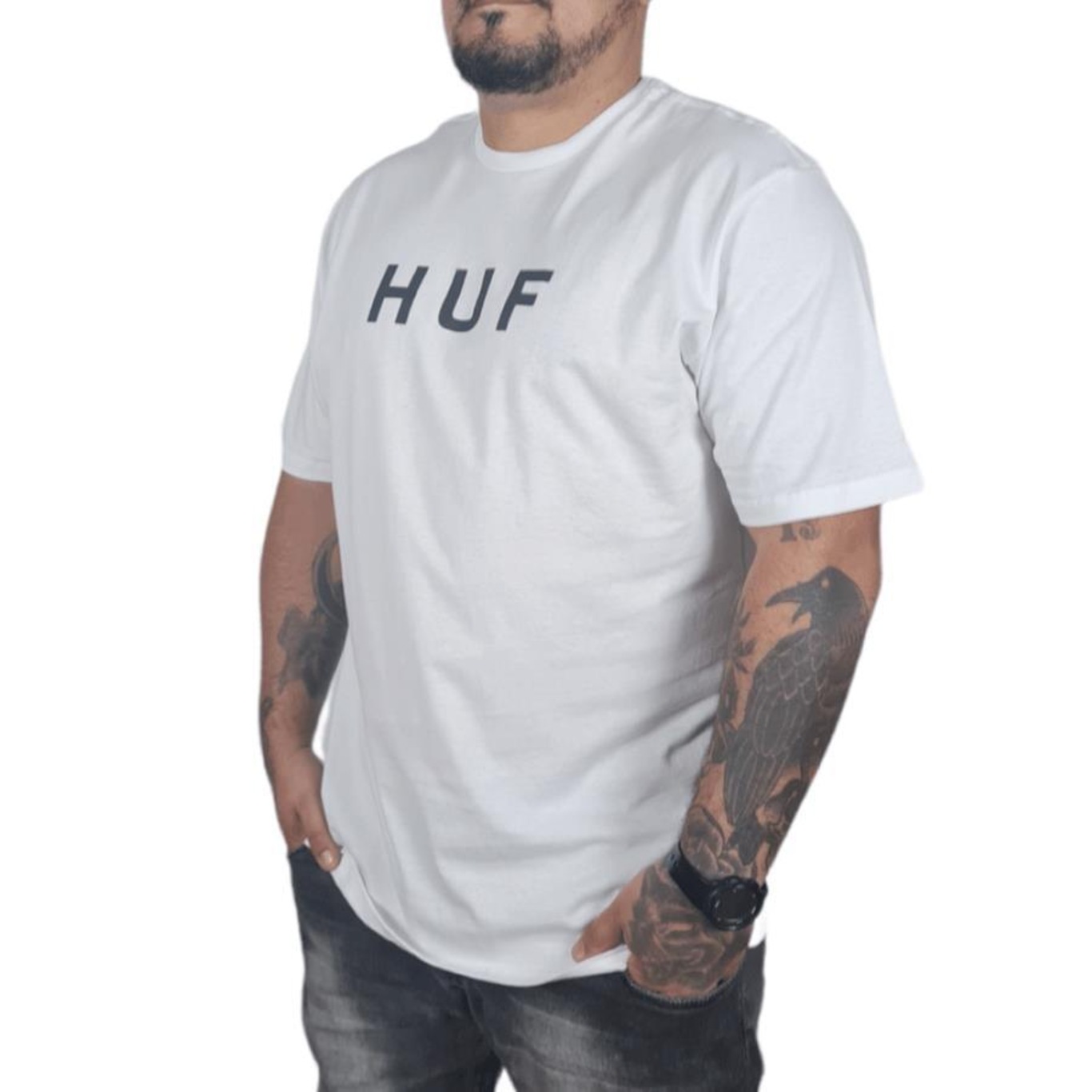 Camiseta Huf Silk Essentials Og Logo - Masculina - Foto 2