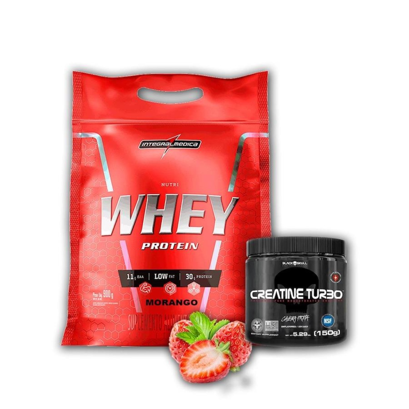 Kit Integralmédica com Creatina Turbo - 150g + Nutri Whey - 900g - Foto 1