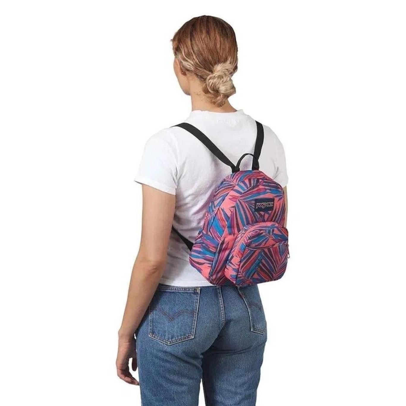 Mochila JanSport Half Pint Palm - 10,5 Litros - Foto 3