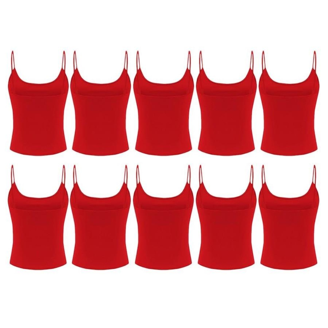 Kit Camisetas Regata PMC Básica - 10 Unidades - Feminina - Foto 2