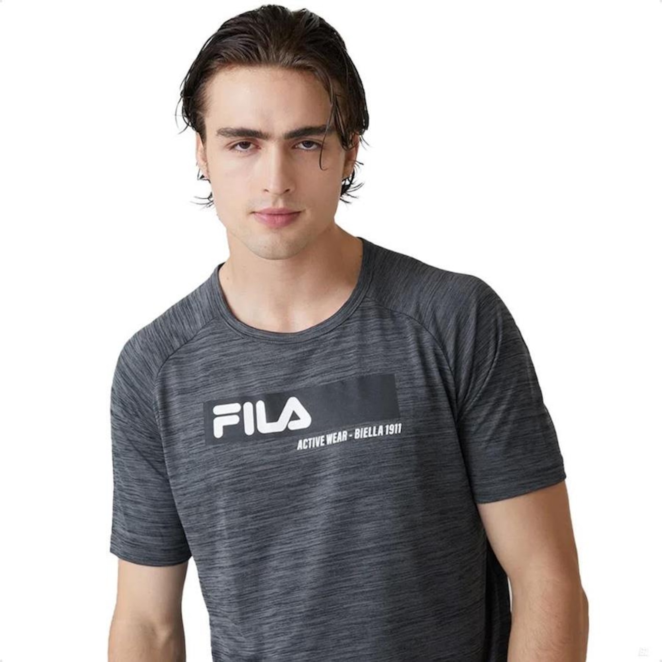 Camiseta Fila Sport Melange - Masculina - Foto 1