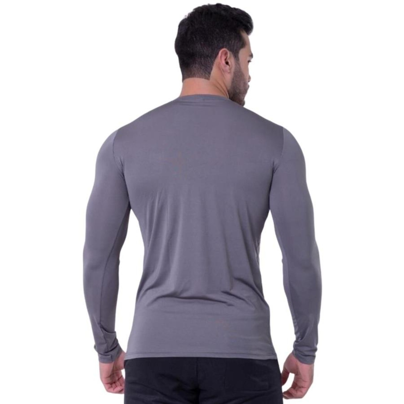 Kit de Camisas Térmica Segunda Pele Performance Moda Manga Longa com Proteção Solar 50+ - 3 Unidades - Masculina - Foto 5