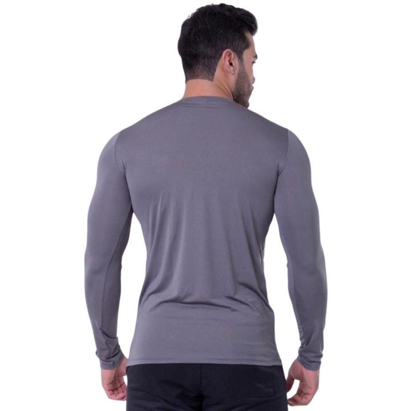 Kit de Camisas Térmica Segunda Pele Performance Moda Manga Longa com Proteção Solar 50+ - 3 Unidades - Masculina - Foto 6