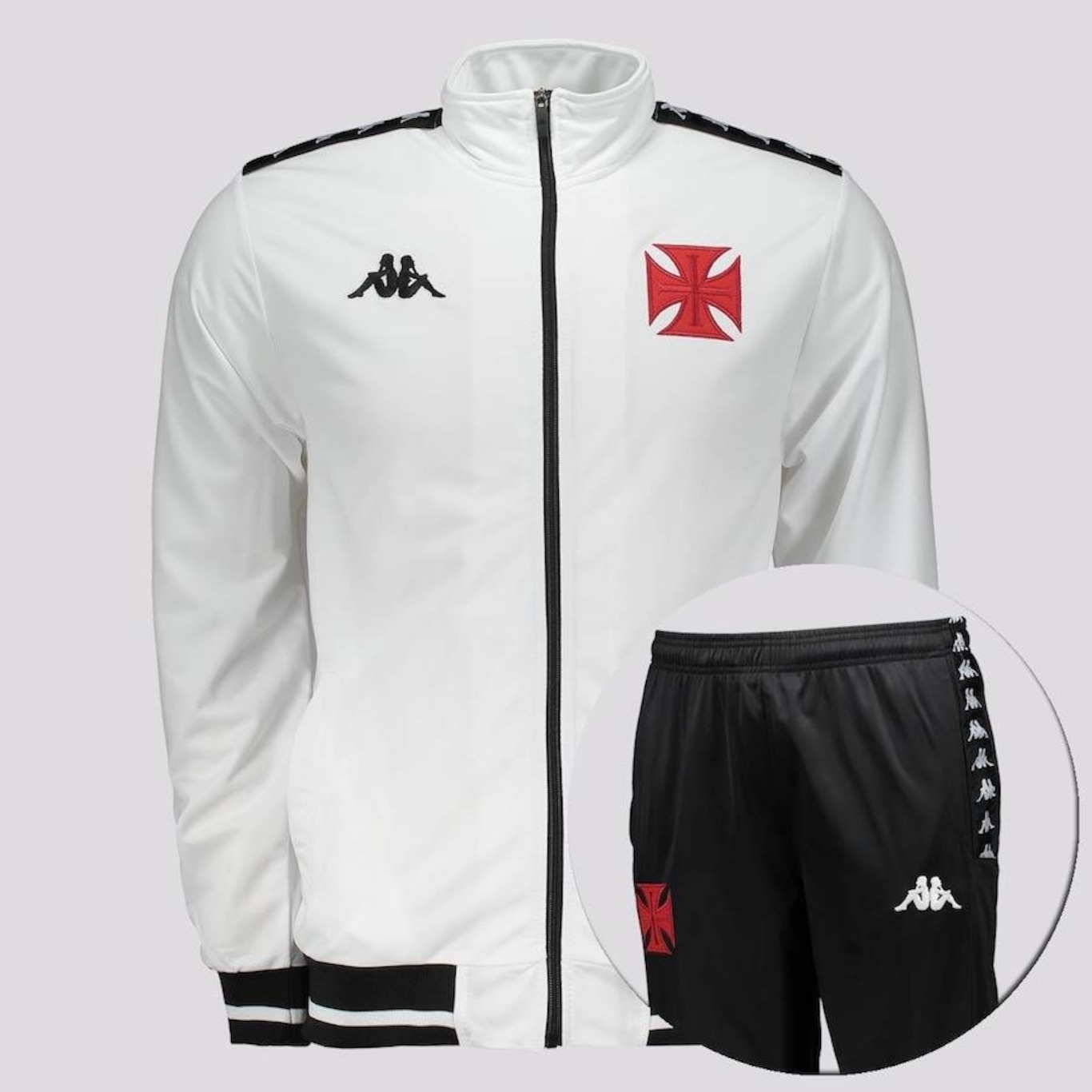 Conjunto de Agasalho do Vasco Kappa Trilobal - Masculino - Foto 1