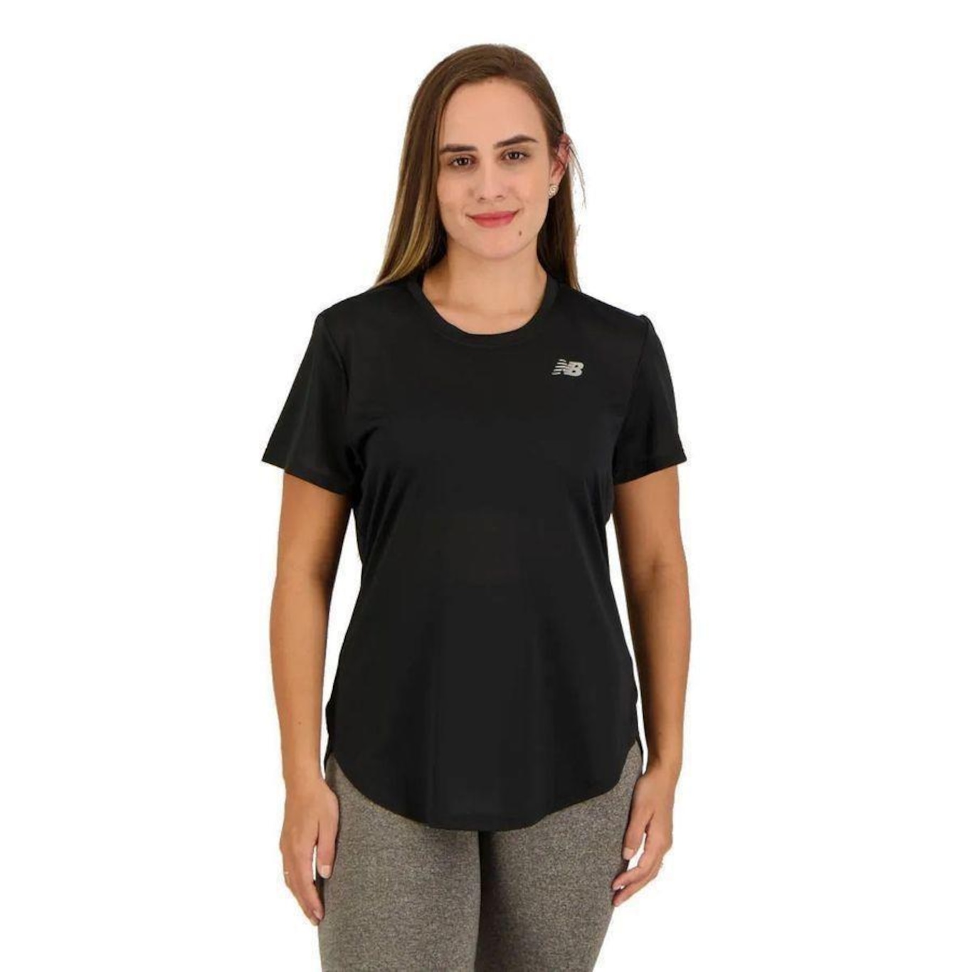 Camiseta New Balance Mini Logo - Feminina - Foto 1