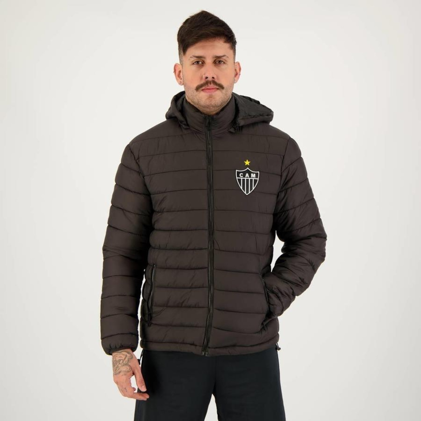 Jaqueta do Atlético-MG Puffer Futfanatics - Masculina - Foto 1