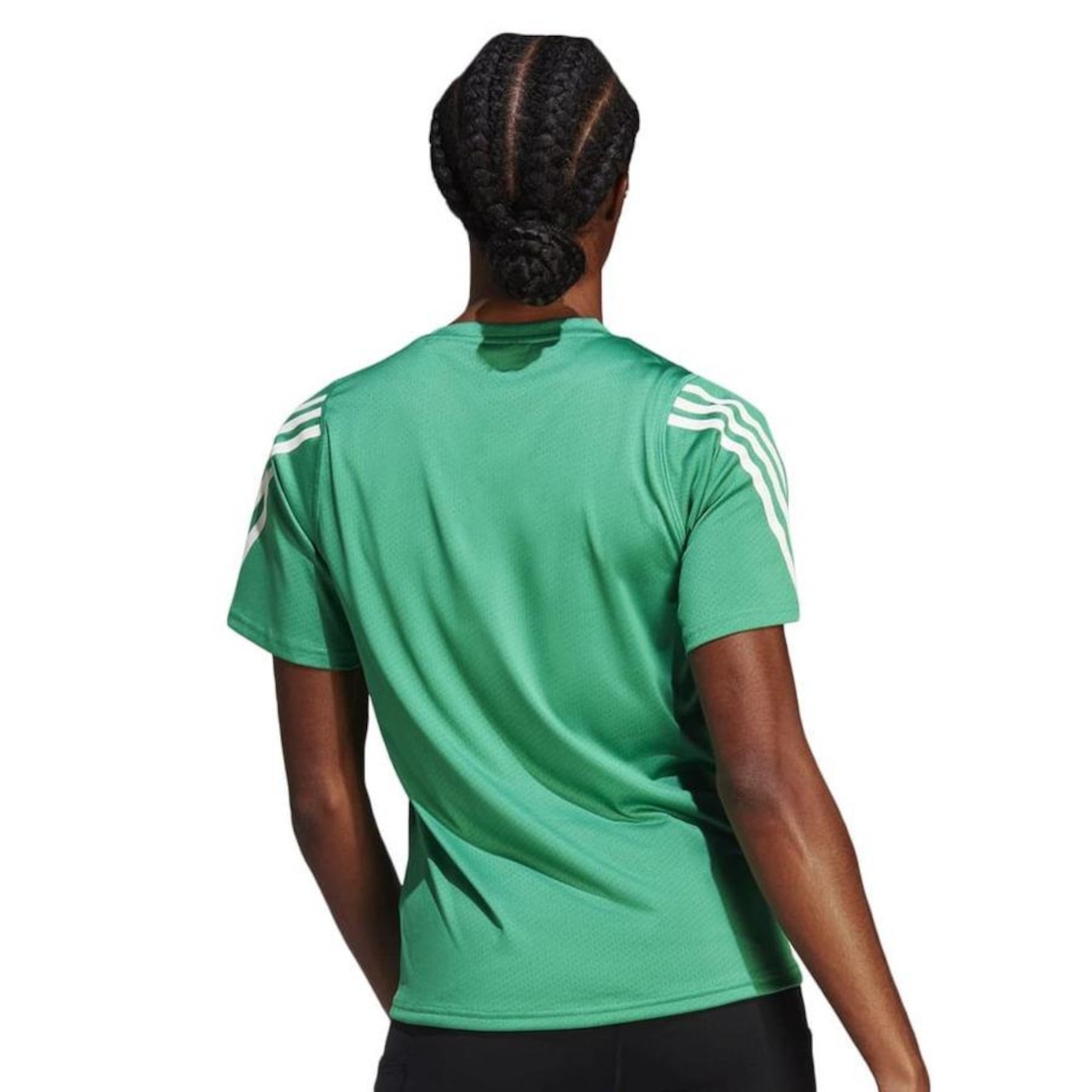 Camiseta adidas Run Icons 3-Stripes - Feminina - Foto 3