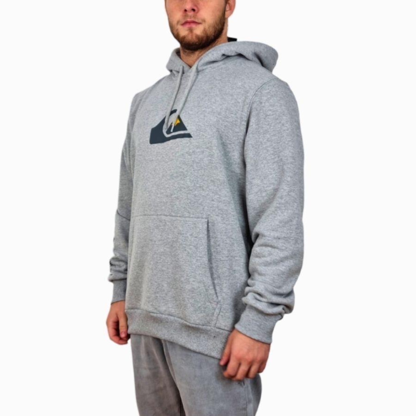 Blusão de Moletom com Capuz Quiksilver Comp Logo - Masculino - Foto 2