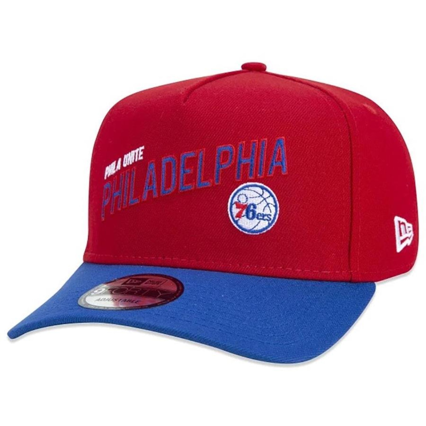 Boné New Era 9Forty A-Frame NBA Philadelphia 76Ers Vermelho - Foto 1