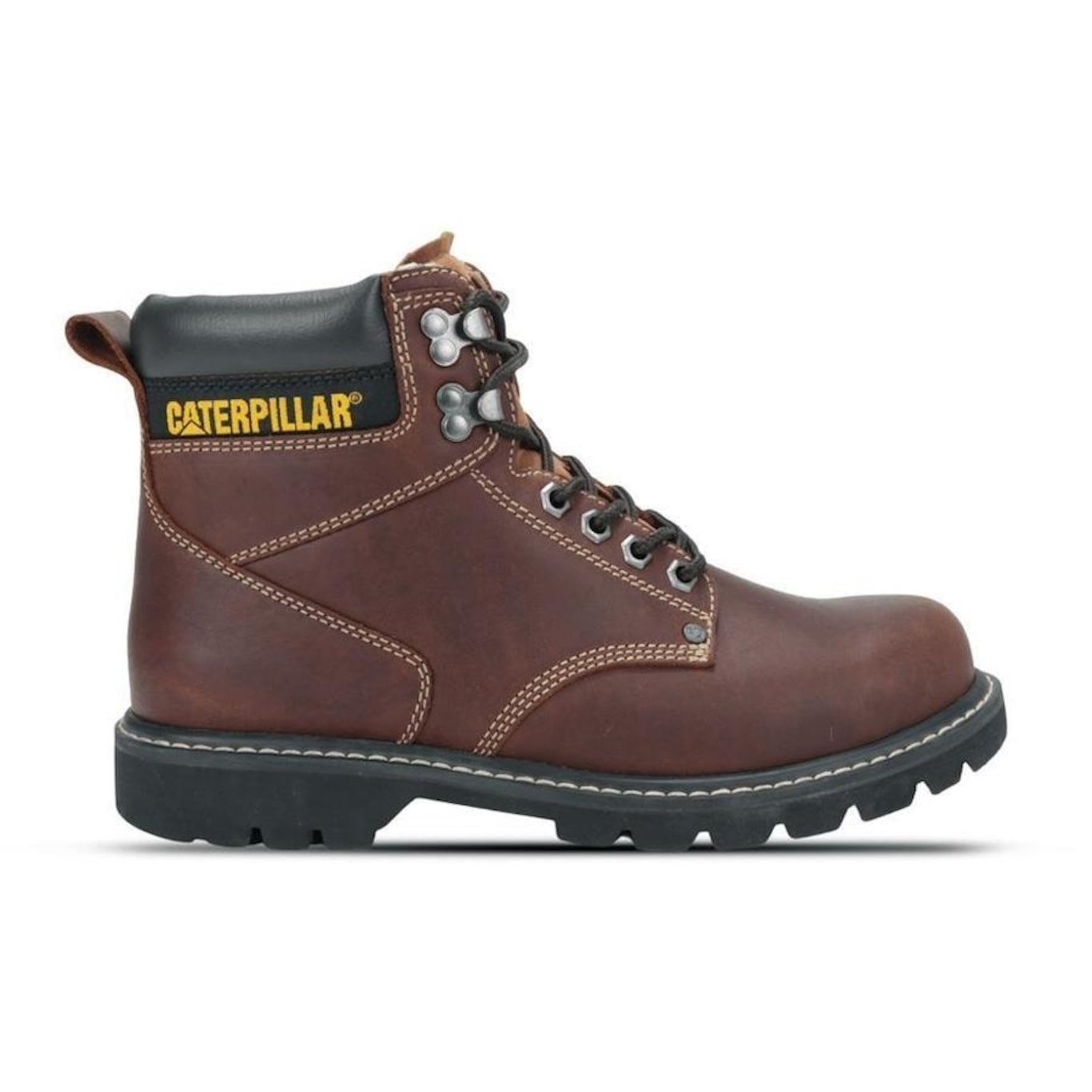 Bota Caterpillar Second Shift Masculina Marrom Claro - HUPI