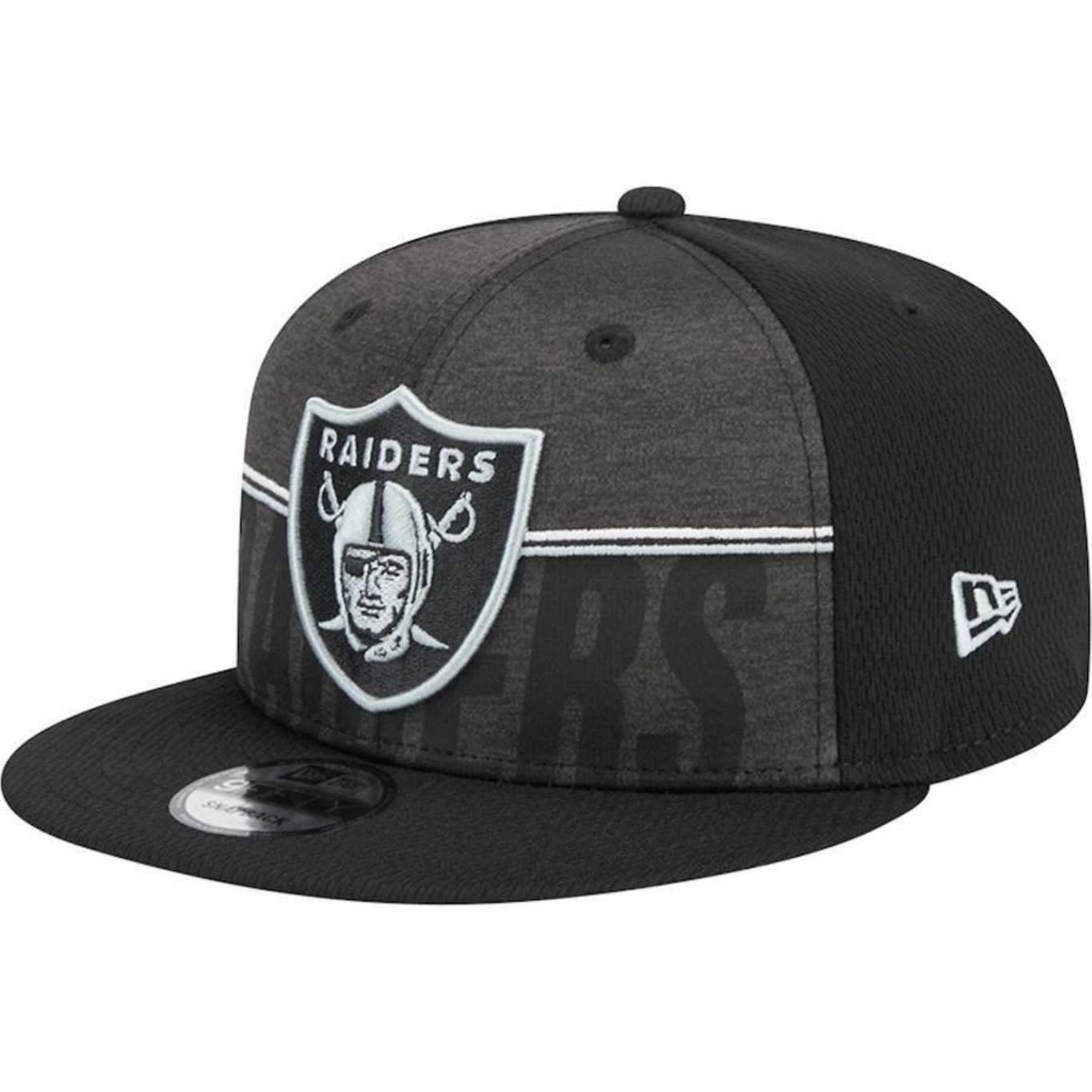 BONÉ ABA RETA NEW ERA 9FIFTY LAS VEGAS RAIDERS NFL TRAINING 23 - SNAPBACK - ADULTO - Foto 2