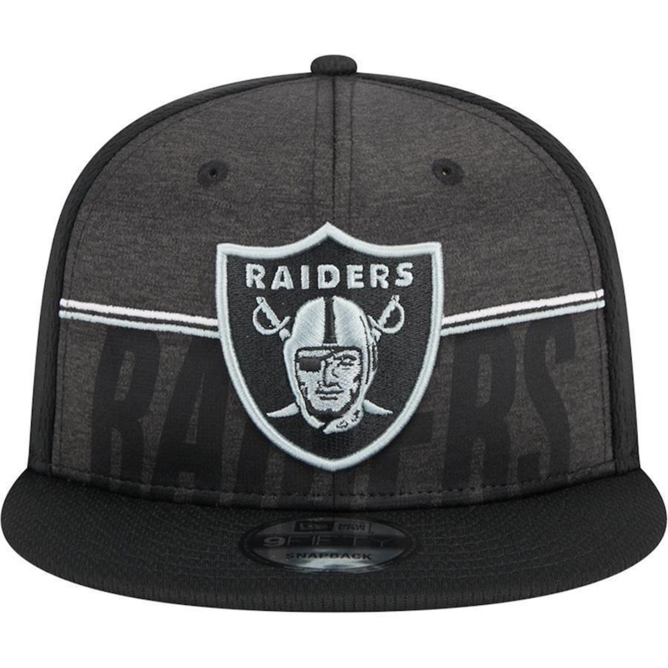 BONÉ ABA RETA NEW ERA 9FIFTY LAS VEGAS RAIDERS NFL TRAINING 23 - SNAPBACK - ADULTO - Foto 3