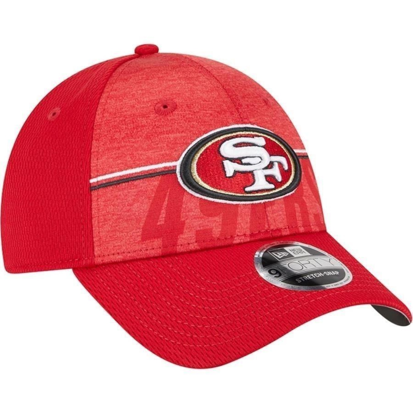 Boné Aba Curva New Era 9Forty Stretch Snap San Francisco 49Ers Nfl Training 23 - Snapback - Adulto - Foto 2