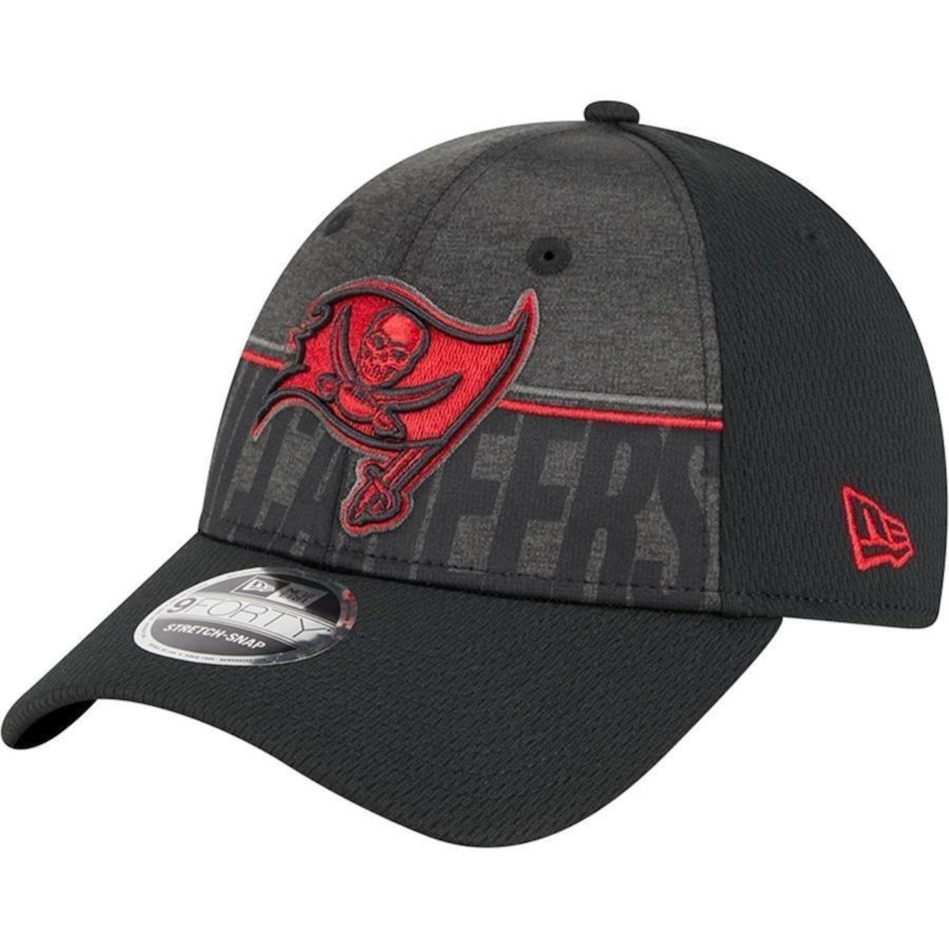 Boné Aba Curva New Era 9Forty Stretch Snap Tampa Bay Buccaneers Nfl Training 23 - Snapback - Adulto - Foto 5