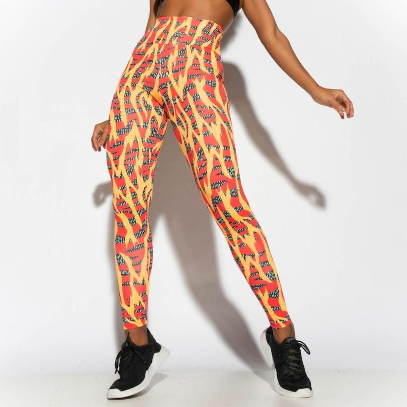 Calça Legging Honey Be Fitness Estampada LG1798 - Feminina - Foto 1