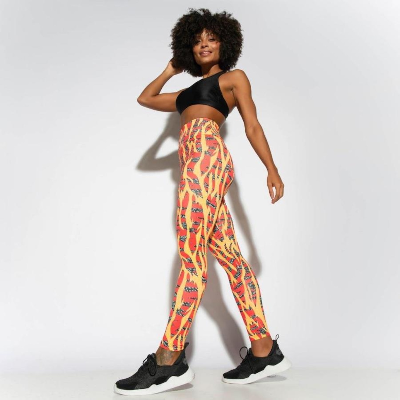 Calça Legging Honey Be Fitness Estampada LG1798 - Feminina - Foto 3