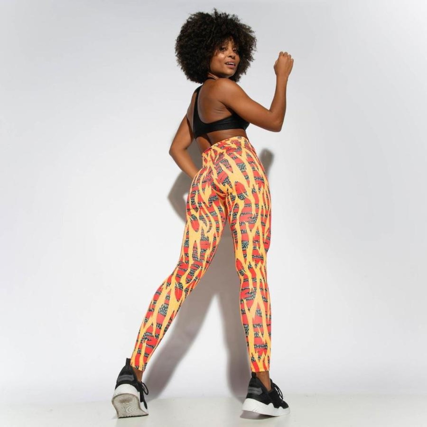 Calça Legging Honey Be Fitness Estampada LG1798 - Feminina - Foto 5