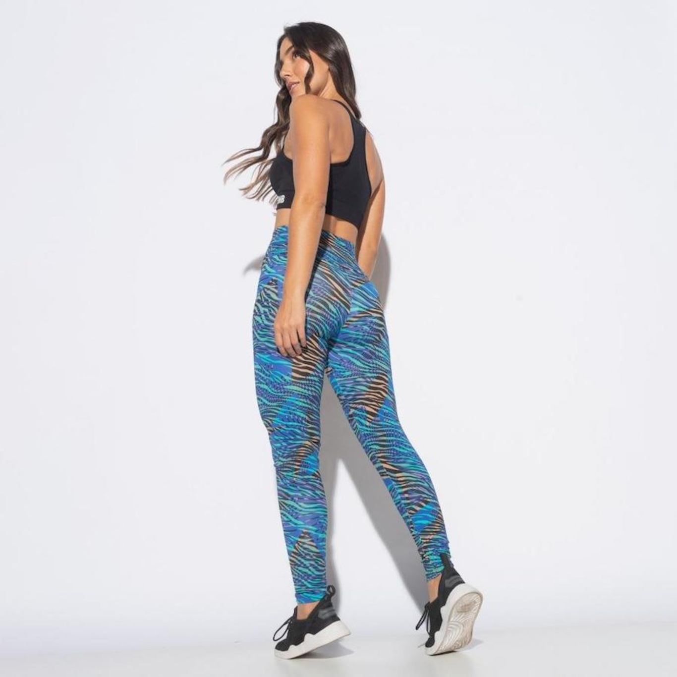 Calça Legging Honey Be Fitness Estampada de Zebra - Feminina - Foto 4