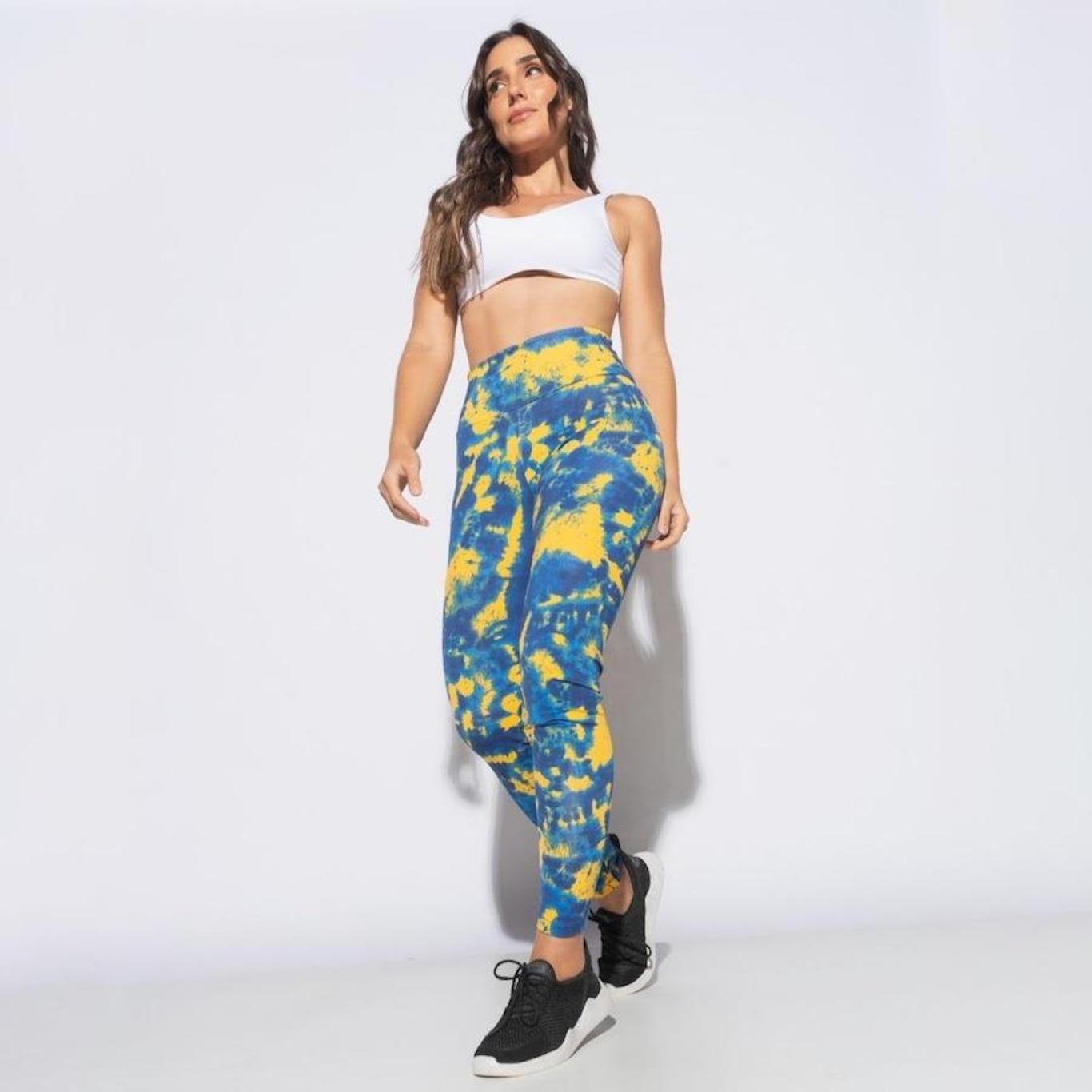 Calça Legging Honey Be Fitness Estampada Tie Dye - Feminina - Foto 3