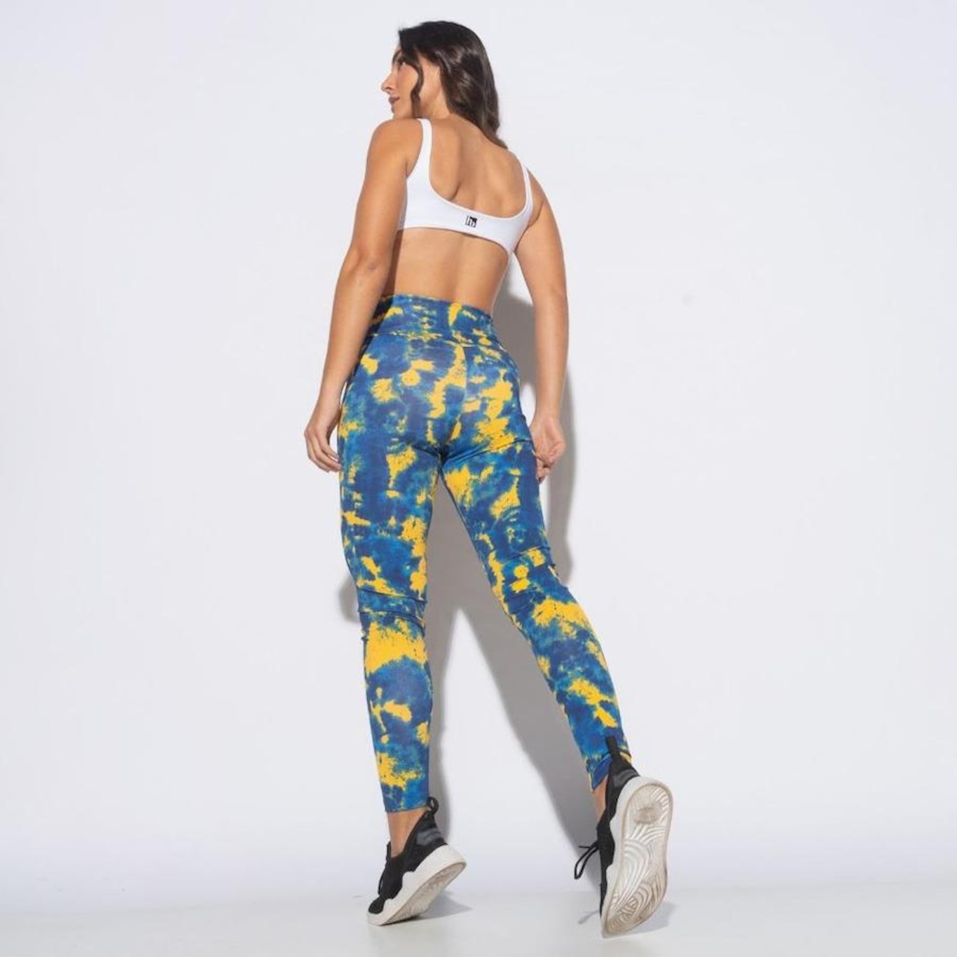 Calça Legging Honey Be Fitness Estampada Tie Dye - Feminina - Foto 4