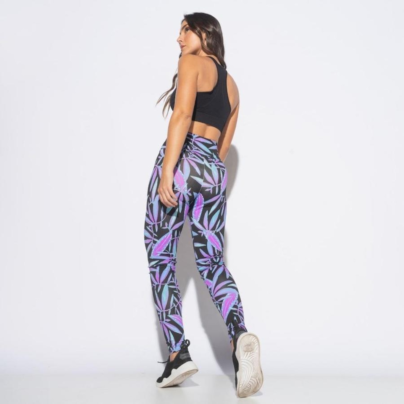 Calça Legging Honey Be Fitness Estampada com - Feminina - Foto 4