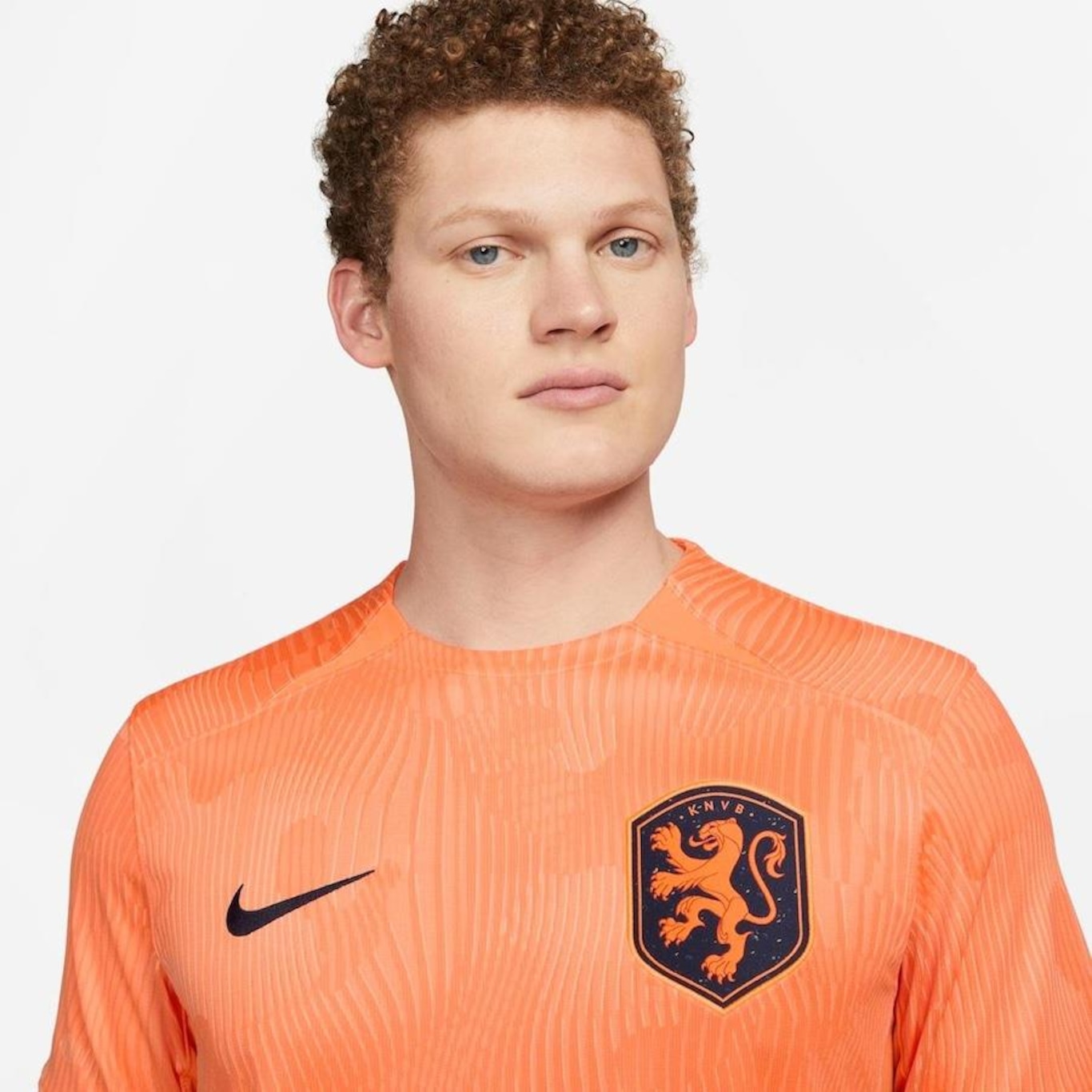 Camisa Holanda KNVB 2023 Nike Stadium Home Feminina - Laranja