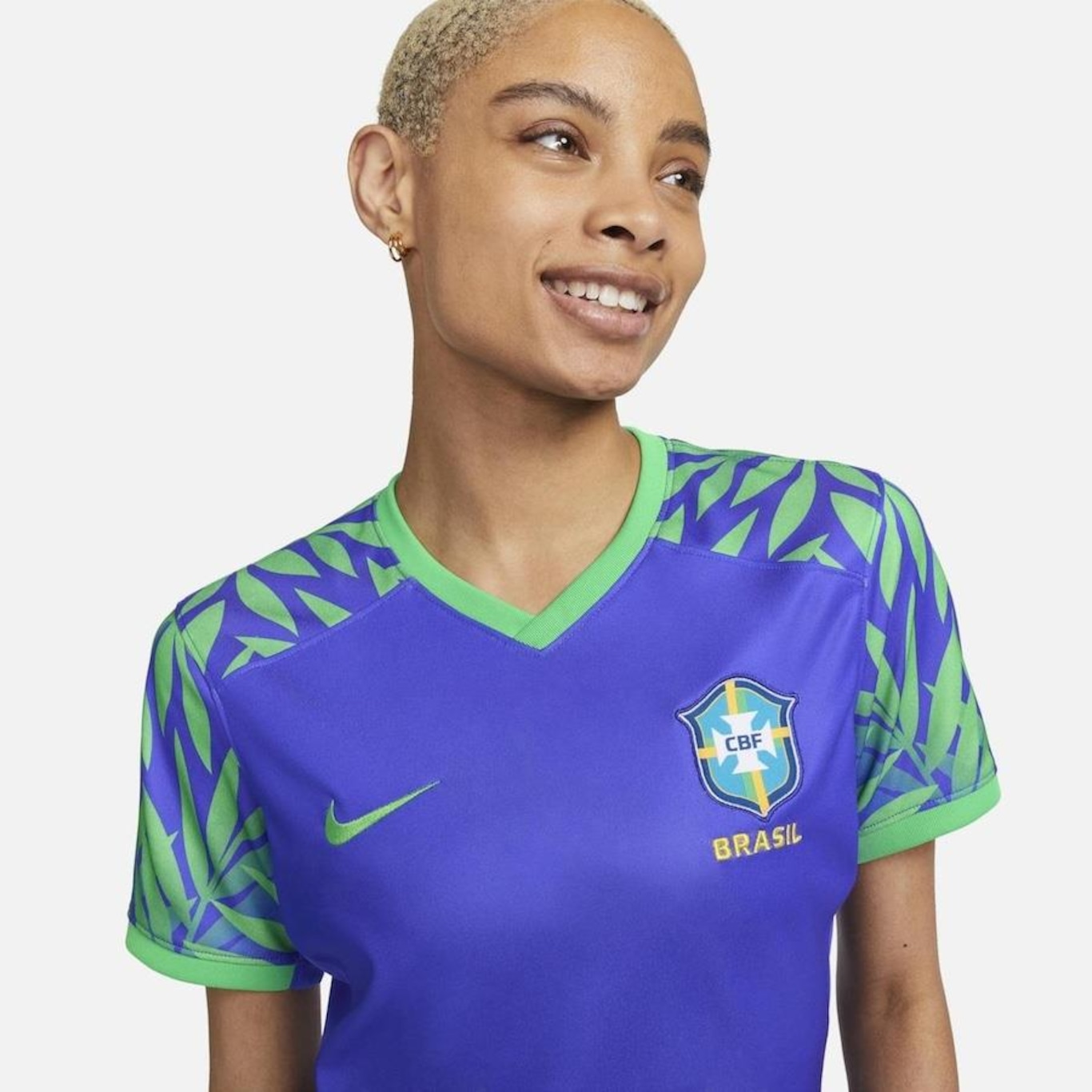 Camisa Nike Brasil II 2022/23 Feminina - Azul